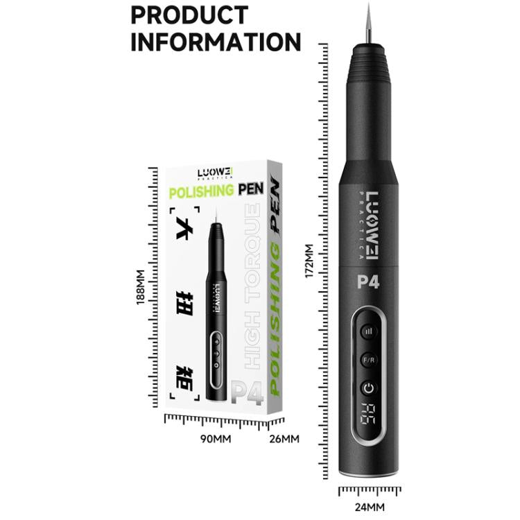 LUOWEI LW-P4 Penna lucidante elettrica intelligente a velocità regolabile