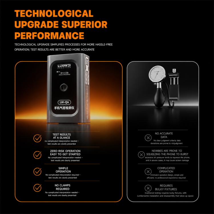 Rilevatore di tenuta all'aria per telefoni cellulari LUOWEI LW-Q4