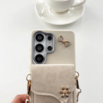 Portafoglio in pelle con stampa leopardata e custodia per cellulare con tracolla, For Galaxy S26+ 5G, For Galaxy S26 Ultra 5G, For Galaxy S26 5G, For Galaxy S25 FE 5G