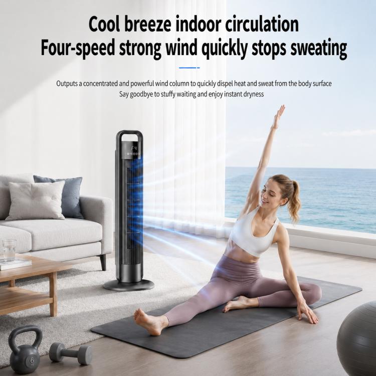 Ventilatore a torre senza pale da pavimento XY-1001 con telecomando., US Plug, EU Plug, UK Plug