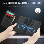 Custodia magnetica per telefono AutSpace A05 2 in 1 con texture effetto vitello retrò e MagSafe., For Galaxy Z Fold8 5G, For Galaxy Z Fold8 Ultra 5G