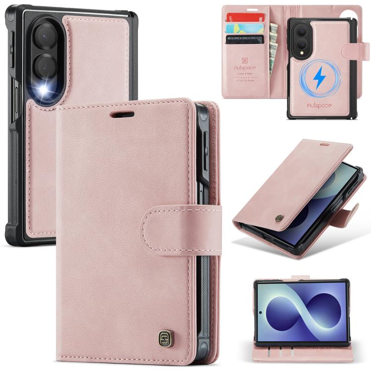 Custodia magnetica per telefono AutSpace A05 2 in 1 con texture effetto vitello retrò e MagSafe., For Galaxy Z Fold8 5G, For Galaxy Z Fold8 Ultra 5G