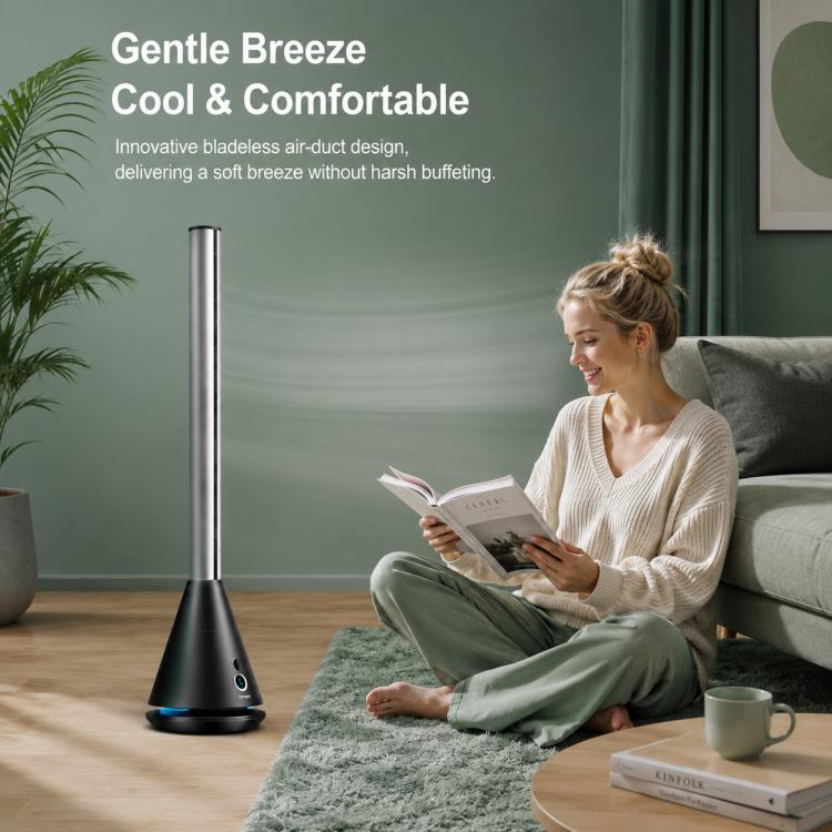 Ventilatore a torre senza pale da pavimento Carkiien SKJ-CR010D, ventilatore di circolazione con telecomando