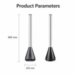 Ventilatore a torre senza pale da pavimento Carkiien SKJ-CR010D, ventilatore di circolazione con telecomando