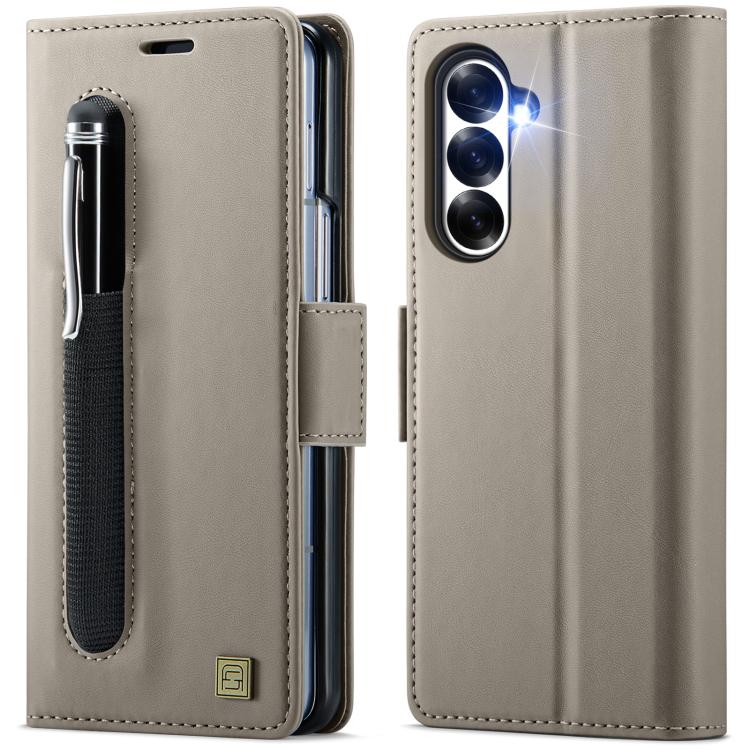 Custodia in pelle AutSpace A11 con fibbia laterale, chiusura magnetica MagSafe RFID e scomparto per penna., For Galaxy Z Fold8 Ultra 5G