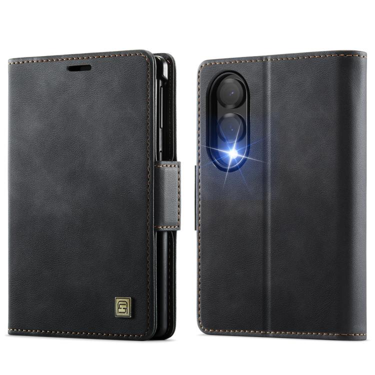 Custodia in pelle per telefono AutSpace A11 con fibbia laterale, MagSafe, protezione magnetica RFID., For Galaxy Z Fold8 5G