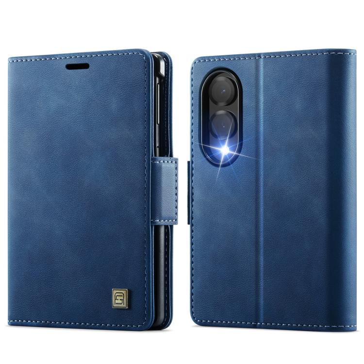 Custodia in pelle per telefono AutSpace A11 con fibbia laterale, MagSafe, protezione magnetica RFID., For Galaxy Z Fold8 5G
