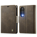 Custodia in pelle per telefono AutSpace A11 con fibbia laterale, MagSafe, protezione magnetica RFID., For Galaxy Z Fold8 5G