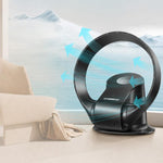 Ventilatore senza pale Carkiien SKJ-CR309WD con telecomando intelligente, da tavolo e a parete.