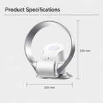 Ventilatore senza pale Carkiien SKJ-CR309WD con telecomando intelligente, da tavolo e a parete.