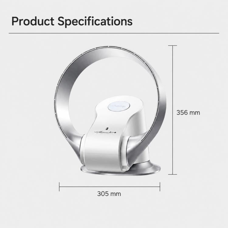 Ventilatore senza pale Carkiien SKJ-CR309WD con telecomando intelligente, da tavolo e a parete.
