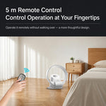 Ventilatore senza pale Carkiien SKJ-CR309WD con telecomando intelligente, da tavolo e a parete.