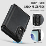 Custodia per telefono AutSpace A15 con chiusura magnetica retrò in pelle vegana, For Galaxy Z Fold8 5G, For Galaxy Z Fold8 Ultra 5G