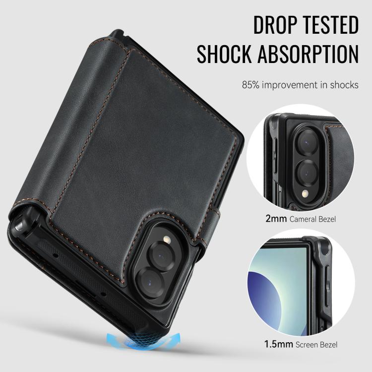 Custodia per telefono AutSpace A15 con chiusura magnetica retrò in pelle vegana, For Galaxy Z Fold8 5G, For Galaxy Z Fold8 Ultra 5G