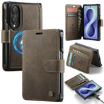 Custodia per telefono AutSpace A15 con chiusura magnetica retrò in pelle vegana, For Galaxy Z Fold8 5G, For Galaxy Z Fold8 Ultra 5G
