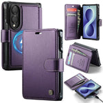 Custodia per telefono AutSpace A15 con chiusura magnetica retrò in pelle vegana, For Galaxy Z Fold8 5G, For Galaxy Z Fold8 Ultra 5G