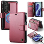 Custodia per telefono AutSpace A15 con chiusura magnetica retrò in pelle vegana, For Galaxy Z Fold8 5G, For Galaxy Z Fold8 Ultra 5G