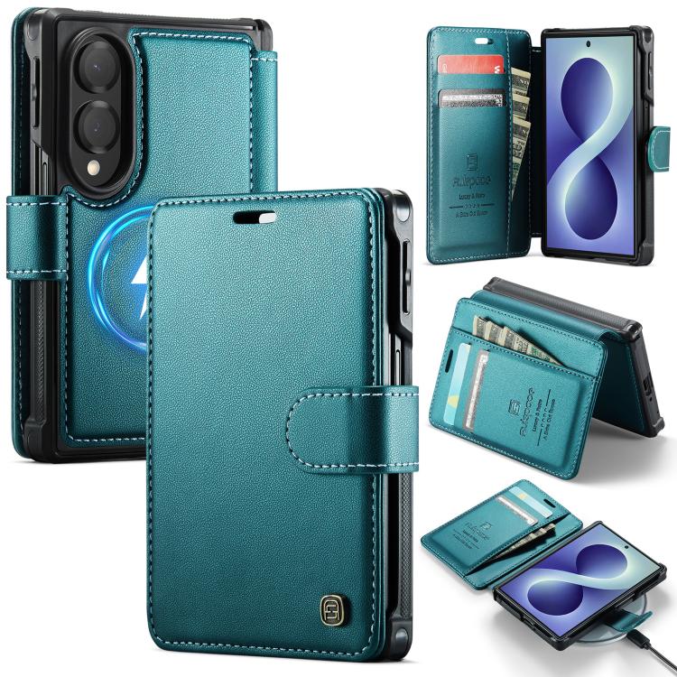 Custodia per telefono AutSpace A15 con chiusura magnetica retrò in pelle vegana, For Galaxy Z Fold8 5G, For Galaxy Z Fold8 Ultra 5G