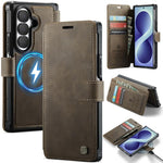 Custodia per telefono AutSpace A15 con chiusura magnetica retrò in pelle vegana, For Galaxy Z Fold8 5G, For Galaxy Z Fold8 Ultra 5G