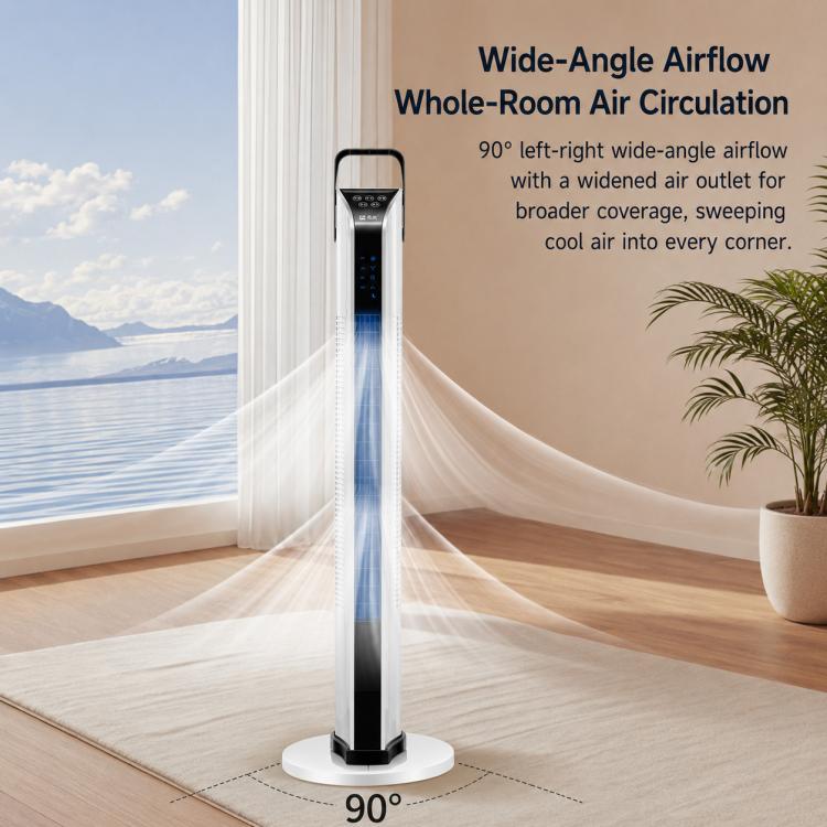 Ventilatore a torre senza pale da pavimento con maniglia CAMEL, 75cm Tall Manual Control Fan, 95cm Tall Remote Control Fan, 95cm Tall Manual Control Fan, 95cm Tall Remote Control with 3m Cable, 95cm Tall Manual Control with 3m Cable