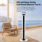 Ventilatore a torre senza pale da pavimento con maniglia CAMEL, 75cm Tall Manual Control Fan, 95cm Tall Remote Control Fan, 95cm Tall Manual Control Fan, 95cm Tall Remote Control with 3m Cable, 95cm Tall Manual Control with 3m Cable