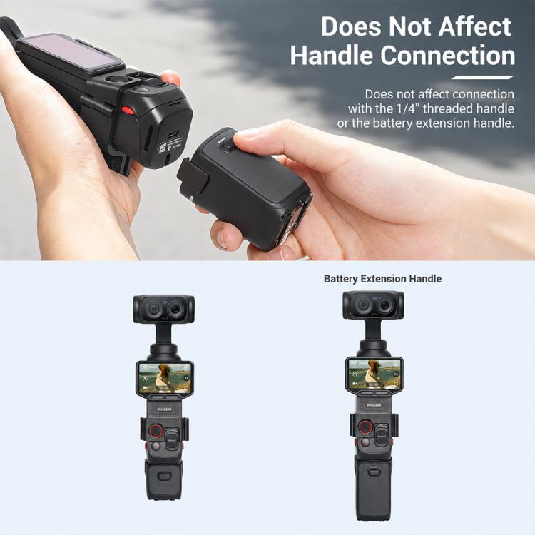 Per Insta360 Luna Ultra Supporto magnetico a sgancio rapido per collo, Neck Mount, Neck Mount + Fixed Strap