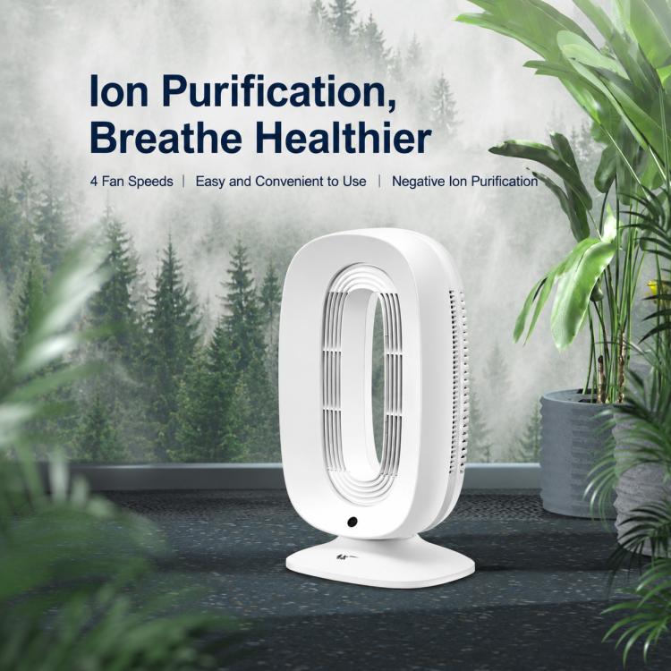 Ventilatore intelligente senza pale SK SKJ-CR102P con tecnologia a ioni negativi, telecomando e controllo vocale.