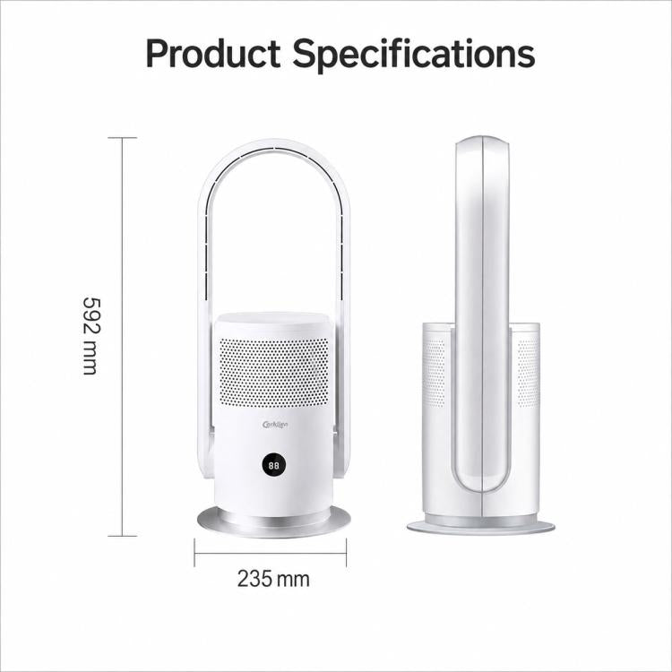 Ventilatore a torre senza pale per purificazione dell'aria Carkiien CK921U