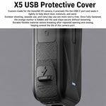 Coperchio laterale della porta di ricarica USB, coperchio della batteria in silicone, For Insta360 X5