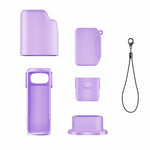 Kit di custodie protettive in silicone 6 in 1 con cinturino anti-smarrimento, copertura completa per fotocamera., For Insta360 Luna Ultra