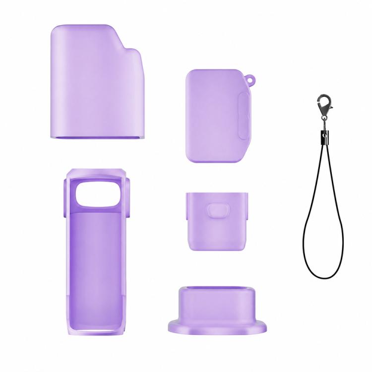 Kit di custodie protettive in silicone 6 in 1 con cinturino anti-smarrimento, copertura completa per fotocamera., For Insta360 Luna Ultra