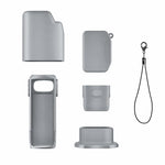 Kit di custodie protettive in silicone 6 in 1 con cinturino anti-smarrimento, copertura completa per fotocamera., For Insta360 Luna Ultra