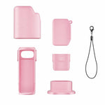 Kit di custodie protettive in silicone 6 in 1 con cinturino anti-smarrimento, copertura completa per fotocamera., For Insta360 Luna Ultra
