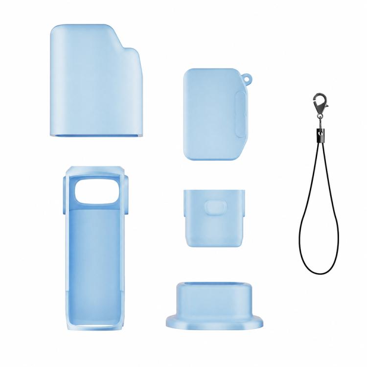 Kit di custodie protettive in silicone 6 in 1 con cinturino anti-smarrimento, copertura completa per fotocamera., For Insta360 Luna Ultra