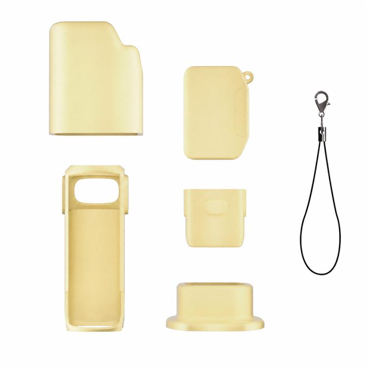 Kit di custodie protettive in silicone 6 in 1 con cinturino anti-smarrimento, copertura completa per fotocamera., For Insta360 Luna Ultra