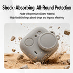 Custodia protettiva integrale in silicone per fotocamera con tracolla e cinghia anti-smarrimento per l'obiettivo., For Insta360 Go Ultra