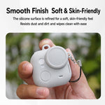 Custodia protettiva integrale in silicone per fotocamera con tracolla e cinghia anti-smarrimento per l'obiettivo., For Insta360 Go Ultra