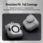 Custodia protettiva integrale in silicone per fotocamera con tracolla e cinghia anti-smarrimento per l'obiettivo., For Insta360 Go Ultra