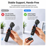 Base di montaggio in silicone antiscivolo per fotocamera, supporto fisso per espansione., For Insta360 Luna Ultra