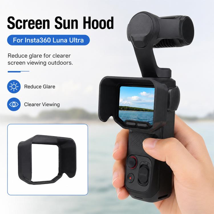 Parasole per schermo, protezione antiriflesso per lo schermo, For Insta360 Luna Ultra
