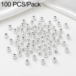 100 pezzi/confezione Perline distanziatrici rotonde placcate oro per la creazione di gioielli fai da te, finitura liscia, foro dritto, 4mm Hole 1.5mm, 4mm Hole 2mm, 5mm Hole 1.5mm, 5mm Hole 2mm
