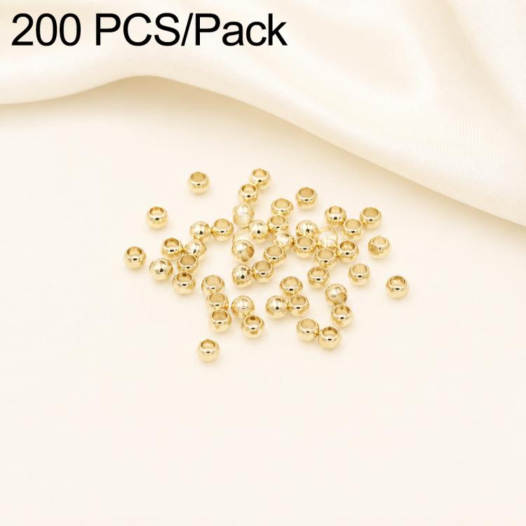 Confezione da 200 perline di bloccaggio a crimpare in rame ecologico antiossidante per la creazione di gioielli fai da te., 1.5mm Stopper Hole 0.8mm, 2mm Stopper Hole 1mm, 2.5mm Stopper Hole 1.5mm, 3mm Stopper Hole 1.7mm