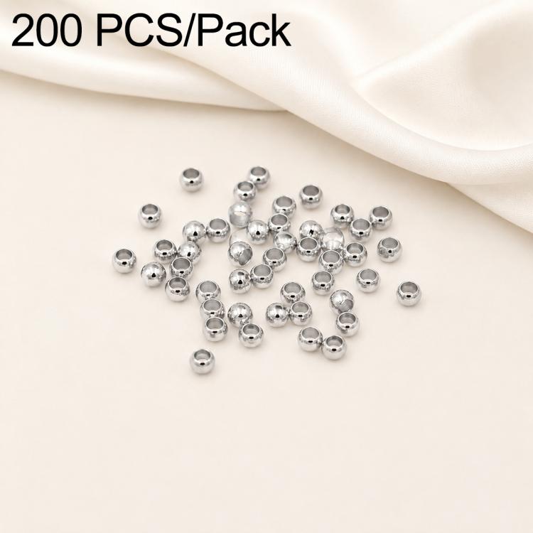 Confezione da 200 perline di bloccaggio a crimpare in rame ecologico antiossidante per la creazione di gioielli fai da te., 1.5mm Stopper Hole 0.8mm, 2mm Stopper Hole 1mm, 2.5mm Stopper Hole 1.5mm, 3mm Stopper Hole 1.7mm