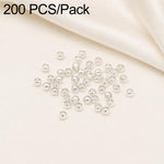 Confezione da 200 perline di bloccaggio a crimpare in rame ecologico antiossidante per la creazione di gioielli fai da te., 1.5mm Stopper Hole 0.8mm, 2mm Stopper Hole 1mm, 2.5mm Stopper Hole 1.5mm, 3mm Stopper Hole 1.7mm