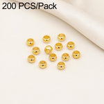 Confezione da 200 perline di bloccaggio a crimpare in rame ecologico antiossidante per la creazione di gioielli fai da te., 1.5mm Stopper Hole 0.8mm, 2mm Stopper Hole 1mm, 2.5mm Stopper Hole 1.5mm, 3mm Stopper Hole 1.7mm