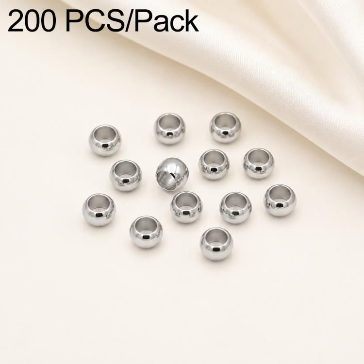 Confezione da 200 perline di bloccaggio a crimpare in rame ecologico antiossidante per la creazione di gioielli fai da te., 1.5mm Stopper Hole 0.8mm, 2mm Stopper Hole 1mm, 2.5mm Stopper Hole 1.5mm, 3mm Stopper Hole 1.7mm