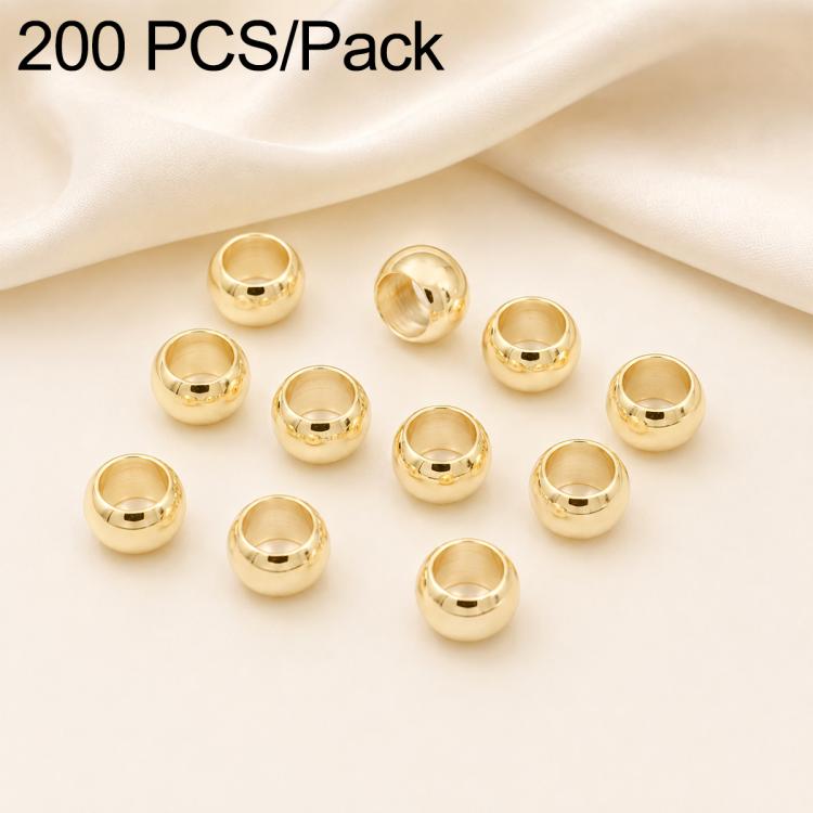 Confezione da 200 perline di bloccaggio a crimpare in rame ecologico antiossidante per la creazione di gioielli fai da te., 1.5mm Stopper Hole 0.8mm, 2mm Stopper Hole 1mm, 2.5mm Stopper Hole 1.5mm, 3mm Stopper Hole 1.7mm