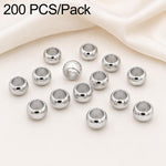 Confezione da 200 perline di bloccaggio a crimpare in rame ecologico antiossidante per la creazione di gioielli fai da te., 1.5mm Stopper Hole 0.8mm, 2mm Stopper Hole 1mm, 2.5mm Stopper Hole 1.5mm, 3mm Stopper Hole 1.7mm