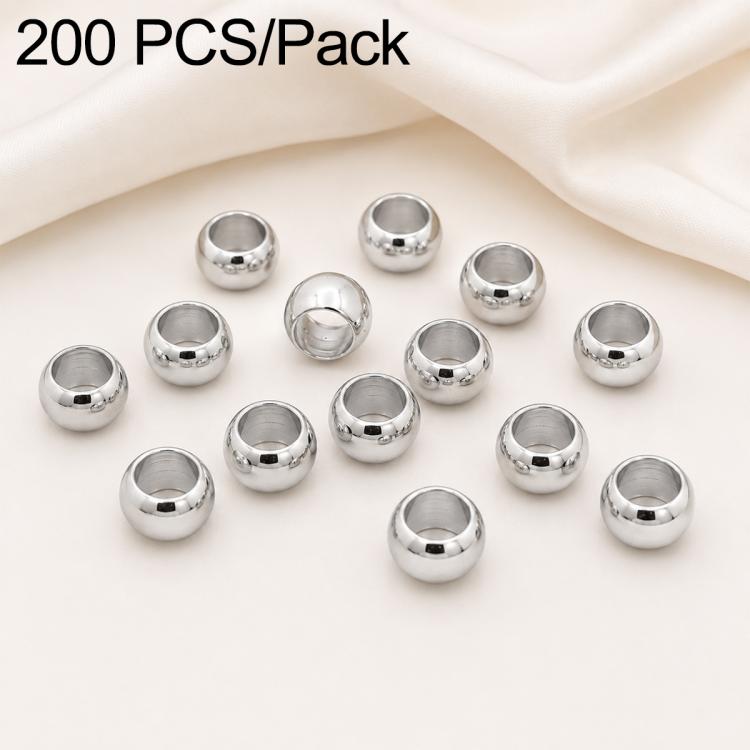 Confezione da 200 perline di bloccaggio a crimpare in rame ecologico antiossidante per la creazione di gioielli fai da te., 1.5mm Stopper Hole 0.8mm, 2mm Stopper Hole 1mm, 2.5mm Stopper Hole 1.5mm, 3mm Stopper Hole 1.7mm