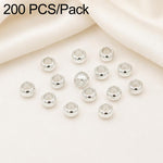 Confezione da 200 perline di bloccaggio a crimpare in rame ecologico antiossidante per la creazione di gioielli fai da te., 1.5mm Stopper Hole 0.8mm, 2mm Stopper Hole 1mm, 2.5mm Stopper Hole 1.5mm, 3mm Stopper Hole 1.7mm